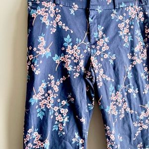 Banana Republic Navy Cherry Blossom 🌸 Pants